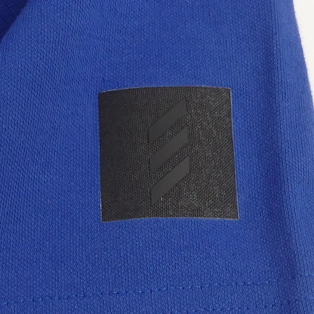 NWT Adidas Adicross‎ Novelty Print Golf Polo Shirt Royal Blue Men's Large L